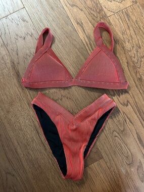 OneOne Ribbed Bikini Set - Kameron Top (M) and Jesse Bottoms (S)